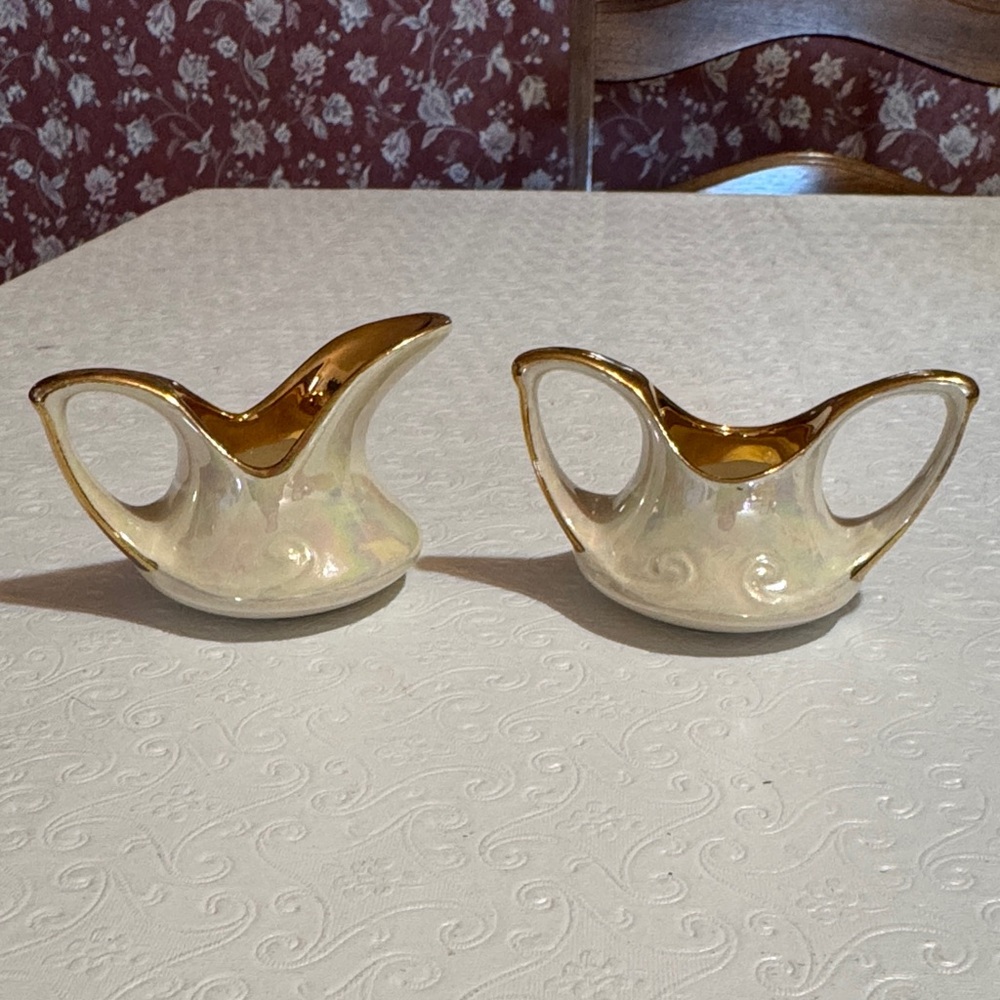 Vintage Pearl China Co sugar and creamer